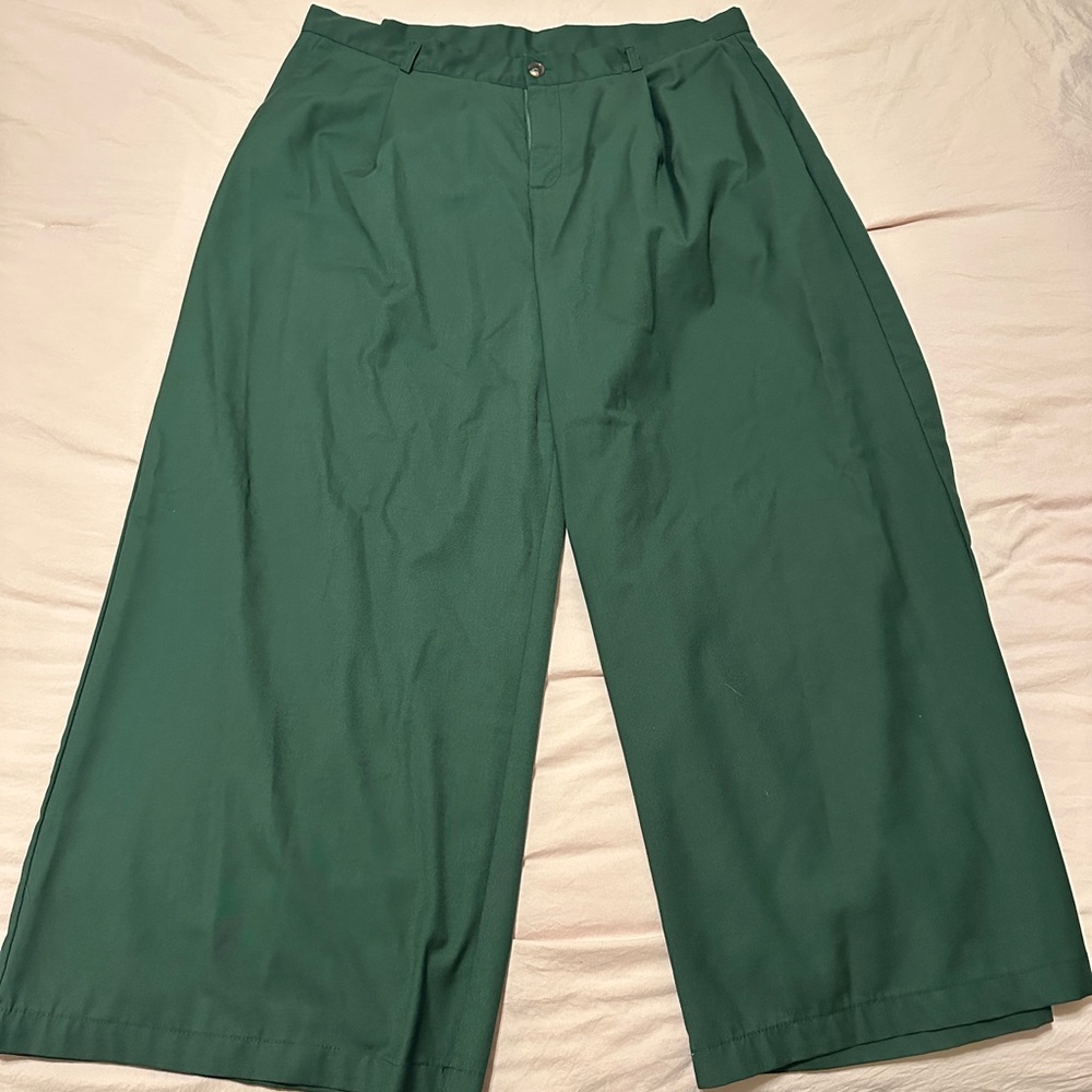 Cider Olive Trousers Wide Leg